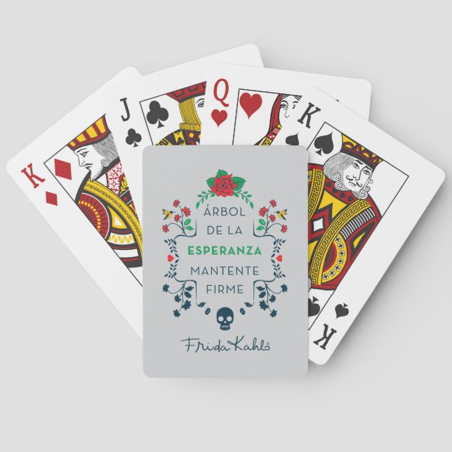 Frida Kahlo | Árbol De La Esperanza Playing Cards (Back)