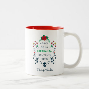 Frida Kahlo Árbol De La Esperanza Two-Tone Coffee Mug