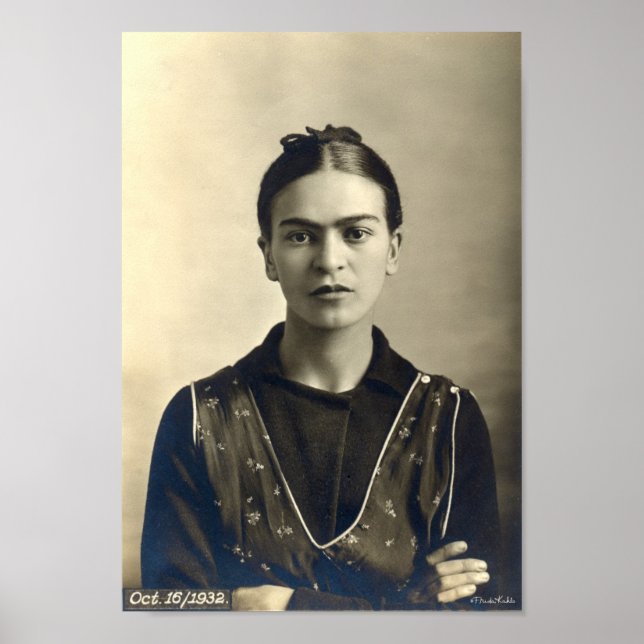 Frida Kahlo Arms Crossed Poster (Front)