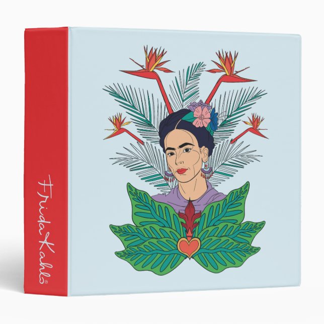 Frida Kahlo | Birds of Paradise Floral Graphic Binder (Front/Spine)