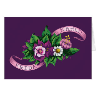 Frida Kahlo   Bouquet floral pourpre