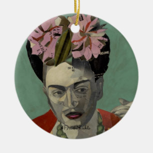 Frida Kahlo by Garcia Villegas Ceramic Ornament