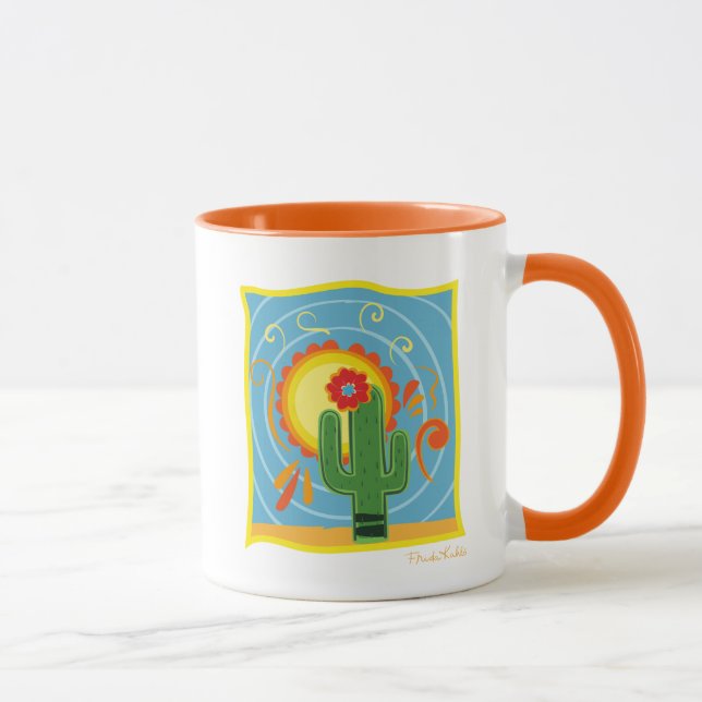 Frida Kahlo Cactus Graphic Mug (Right)