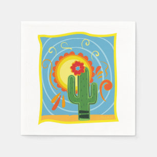 Frida Kahlo Cactus Graphic Napkin