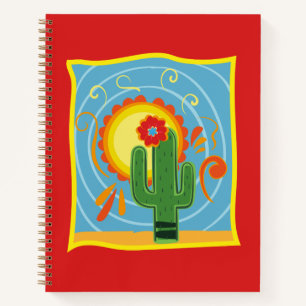 Frida Kahlo Cactus Graphic Notebook
