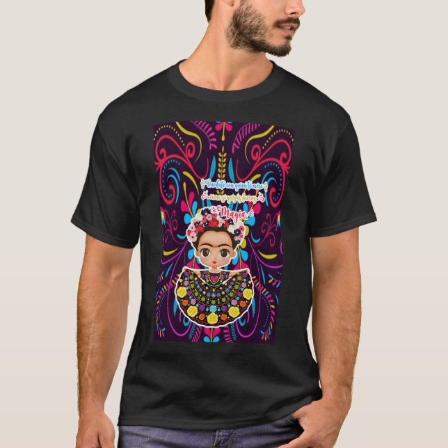 Frida Kahlo Cartoon Phone Case cute frida  T-Shirt (Front)
