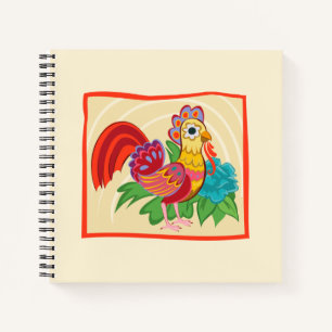 Frida Kahlo Chicken Graphic Notebook