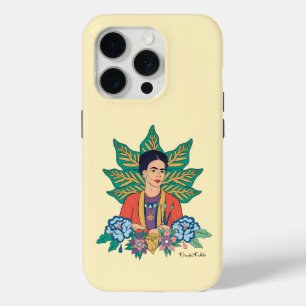 Frida Kahlo Colorful Floral Graphic iPhone 15 Pro Case