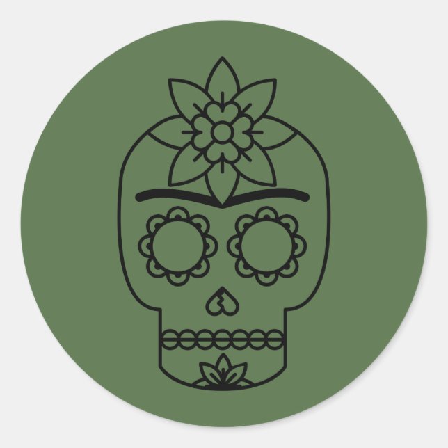 Frida Kahlo | Coyoacán Classic Round Sticker (Front)