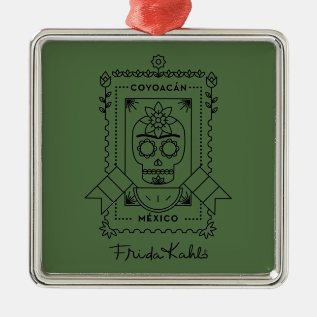 Frida Kahlo | Coyoacán Metal Ornament (Front)