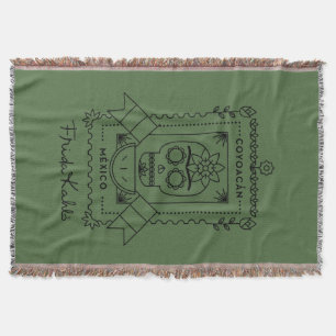 Frida Kahlo   Coyoacán Throw Blanket