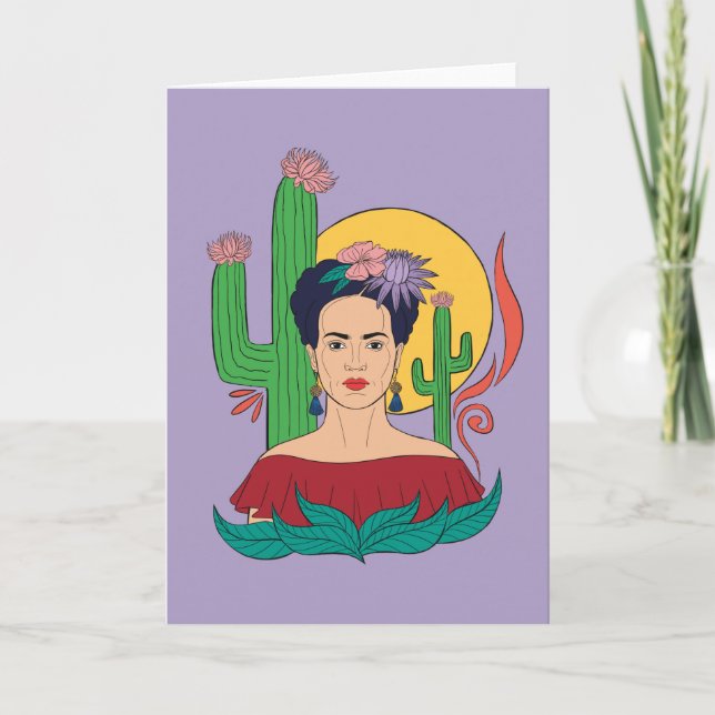 Frida Kahlo Desert Graphic Card (Front)