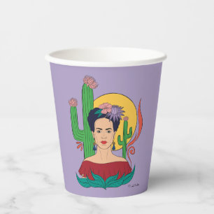 Frida Kahlo Desert Graphic Paper Cups