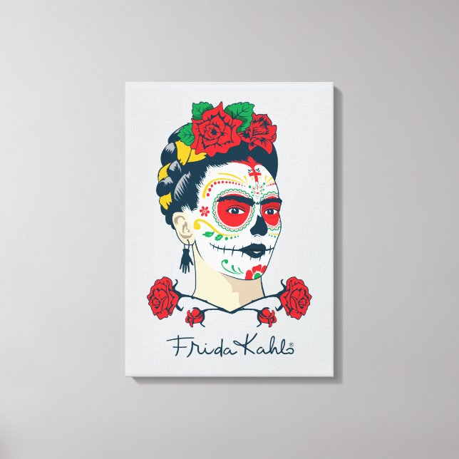 Frida Kahlo | El Día de los Muertos Canvas Print (Front)