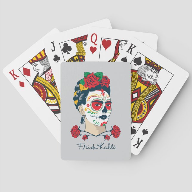 Frida Kahlo | El Día de los Muertos Playing Cards (Back)