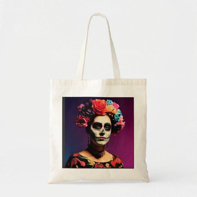 Frida Kahlo | El Día de los Muertos Tote Bag (Front)