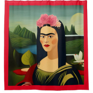 Frida Kahlo et le rideau de douche Mona Lisa