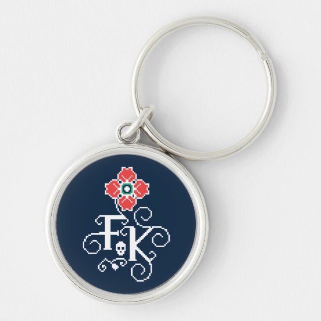 Frida Kahlo | Floral Tribute Keychain (Front)