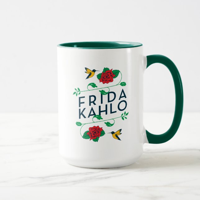 Frida Kahlo | Floral Typography Mug (Right)