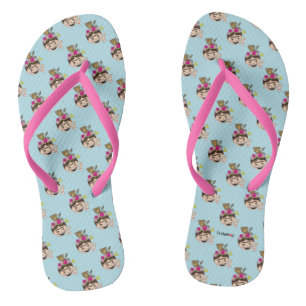 Frida Kahlo   FridaMoji - A OK Flip Flops