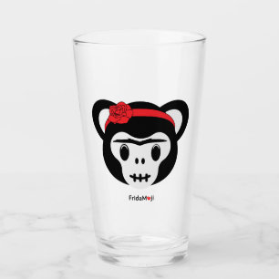 Frida Kahlo   FridaMoji - Day of the Dead Monkey Glass
