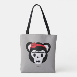 Frida Kahlo FridaMoji - Day of the Dead Monkey Tote Bag