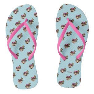 Frida Kahlo   FridaMoji - Happy Frida Flip Flops