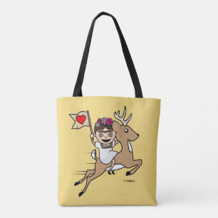 Frida Kahlo   FridaMoji - Reindeer Tote Bag