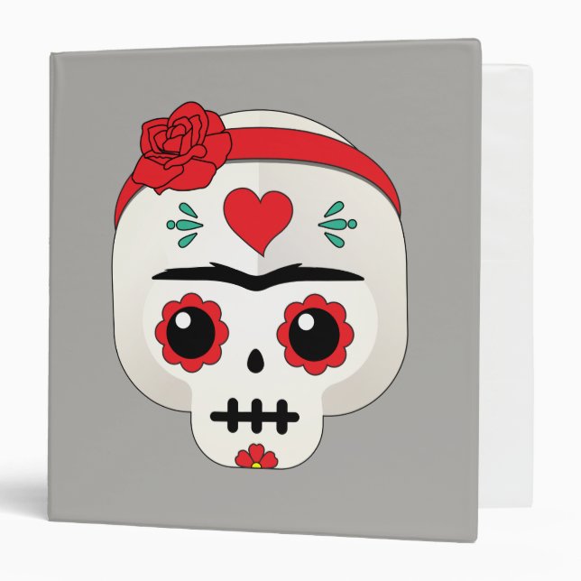 Frida Kahlo | FridaMoji - Sugar Skull Binder (Front/Inside)
