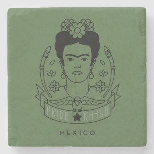 Frida Kahlo Heroína Stone Coaster