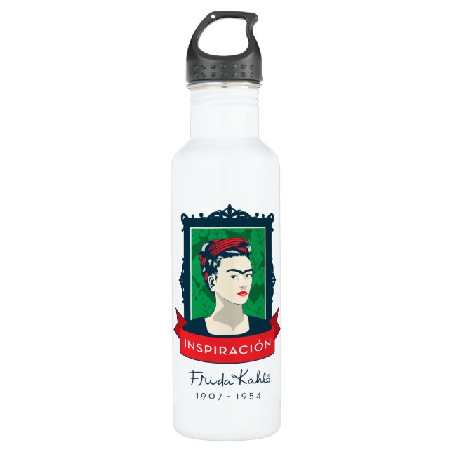 Frida Kahlo | Inspiración 710 Ml Water Bottle (Front)