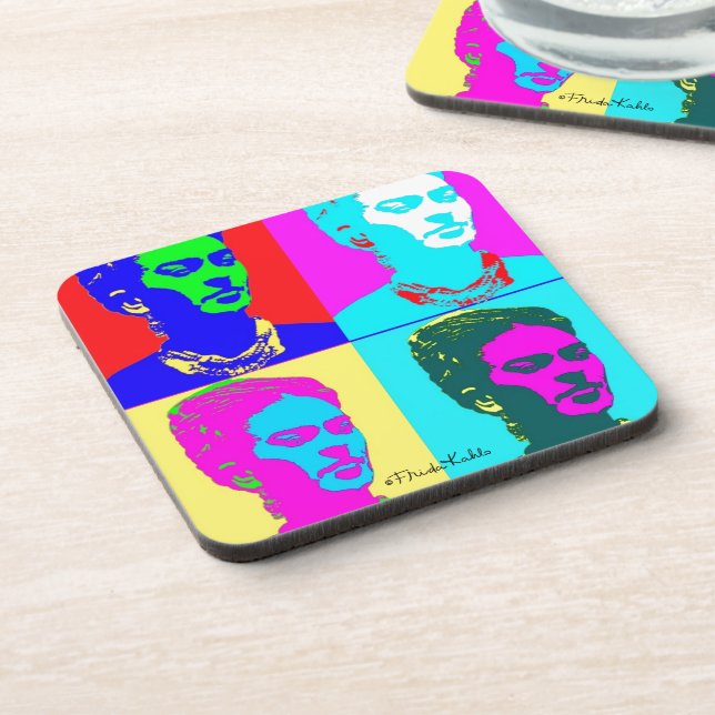 Frida Kahlo Inspired Portrait Coaster (Left Side)