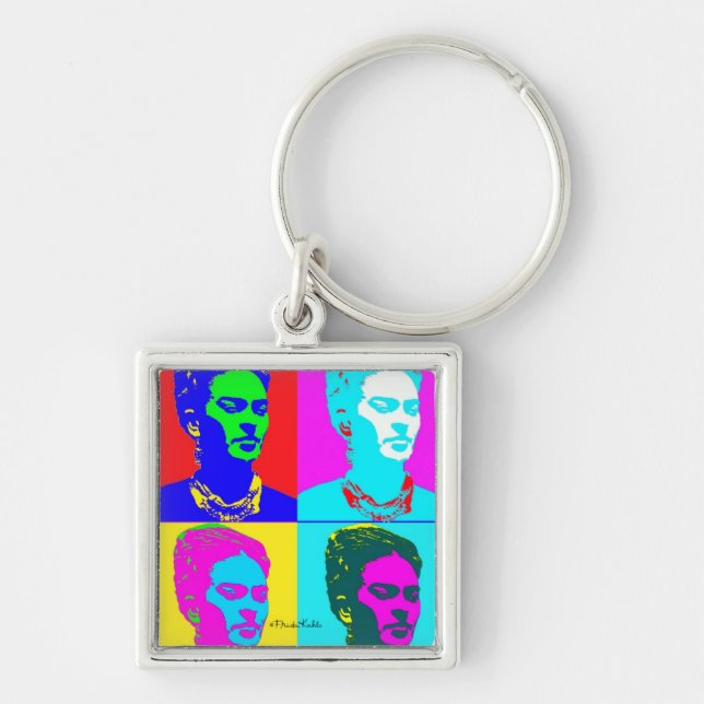Frida Kahlo Inspired Portrait Keychain (Front)