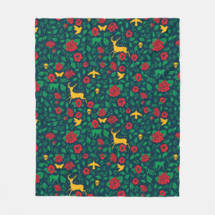 Frida Kahlo   Life Symbols Fleece Blanket