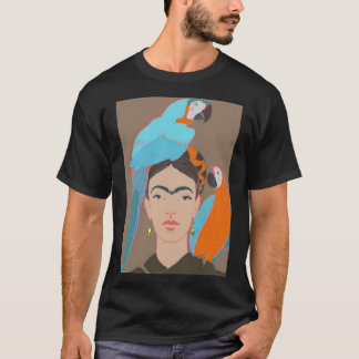 FRIDA KAHLO Mexican Feminist portrait Art Poster A T-Shirt