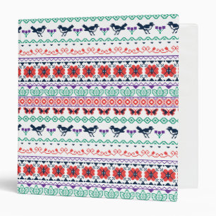 Frida Kahlo Mexican Pattern Binder
