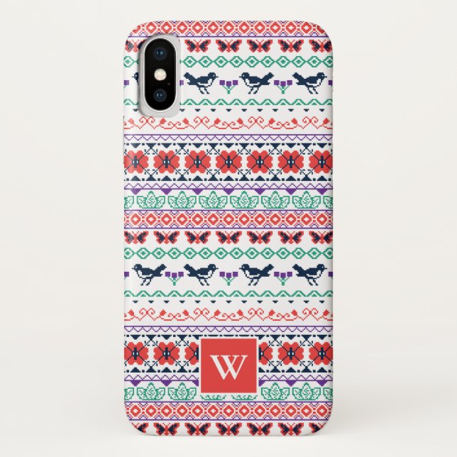 Frida Kahlo | Mexican Pattern Case-Mate iPhone Case (Back)