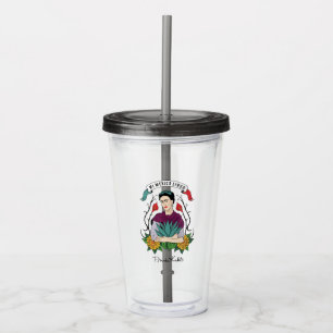 Frida Kahlo Mi Mexico Lindo Acrylic Tumbler