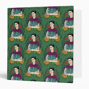 Frida Kahlo Mi Mexico Lindo Pattern Binder