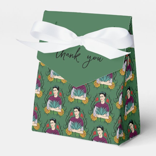 Frida Kahlo | Mi Mexico Lindo Pattern Favor Box (Front Side)