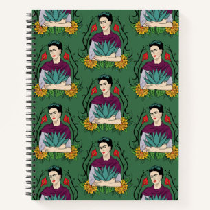 Frida Kahlo Mi Mexico Lindo Pattern Notebook