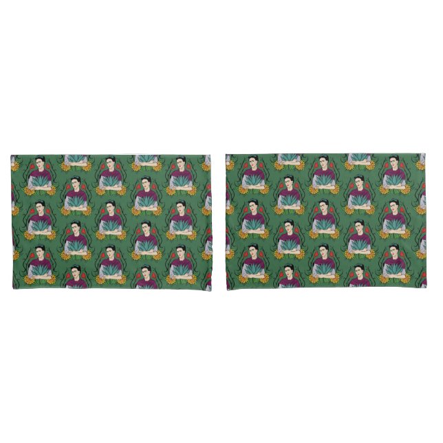 Frida Kahlo | Mi Mexico Lindo Pattern Pillowcase (Front-Set)