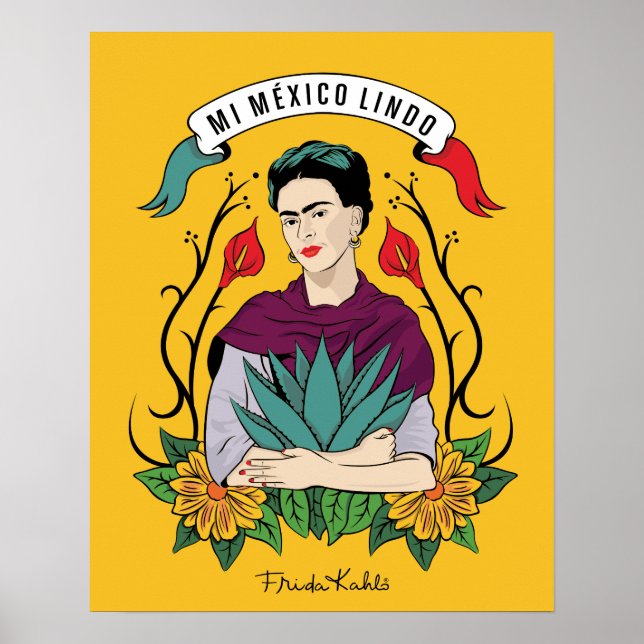 Frida Kahlo | Mi Mexico Lindo Poster (Front)