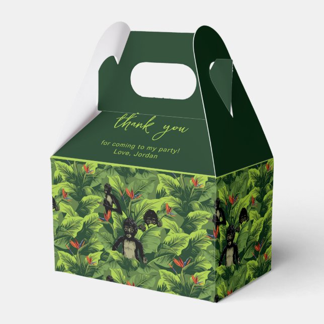 Frida Kahlo | Mis Monos Pattern Favor Box (Front Side)