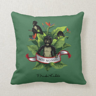 Frida Kahlo   Mis Monos Throw Pillow