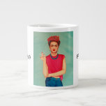 Frida Kahlo Oil Painting Large Coffee Mug<br><div class="desc">FRIDA KAHLO
An oil painting inspired by the iconic Mexican woman,  Frida Kahlo.</div>