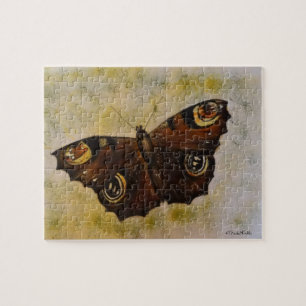 Frida Kahlo Painted Butterfly Jigsaw Puzzle