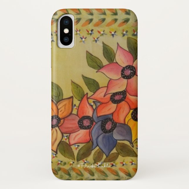 Frida Kahlo Painted Flores Case-Mate iPhone Case (Back)