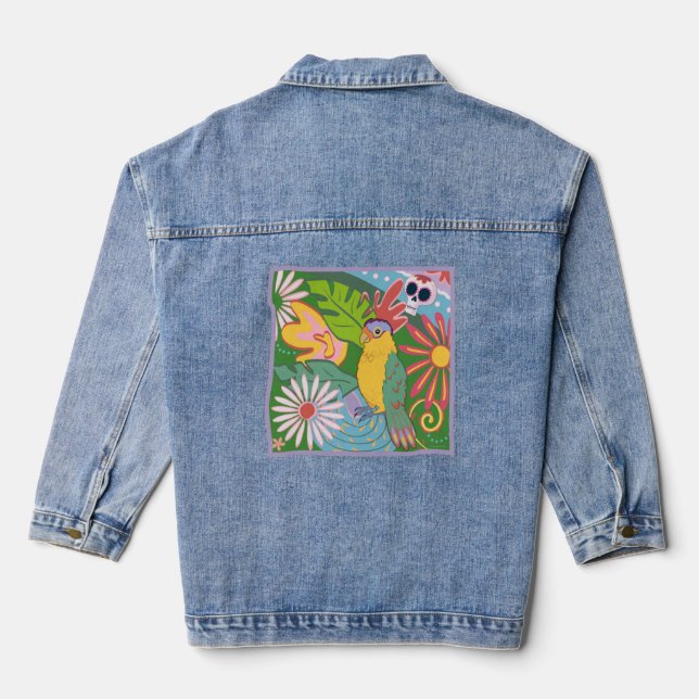 Frida Kahlo Parrot Graphic (Verso)