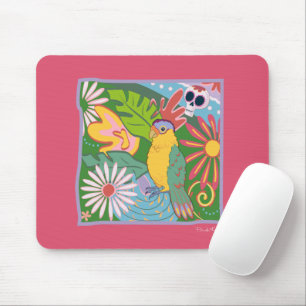 Frida Kahlo Parrot Graphic Mouse Pad